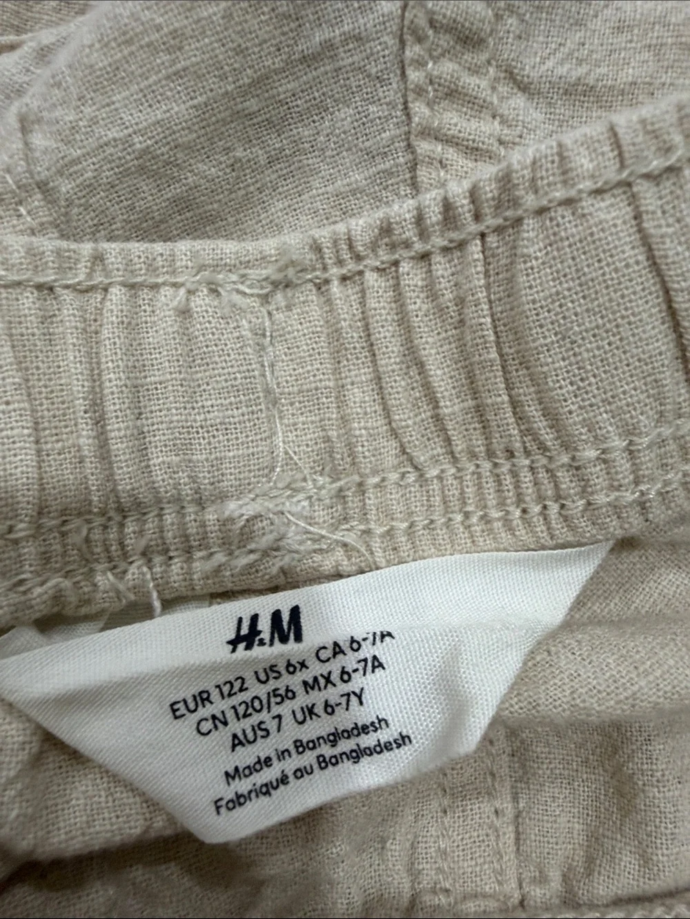 Boys Cotton/Linen Blend Pant